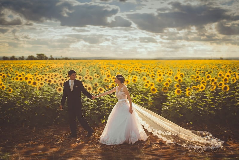 Bride and Groom at Ceremony